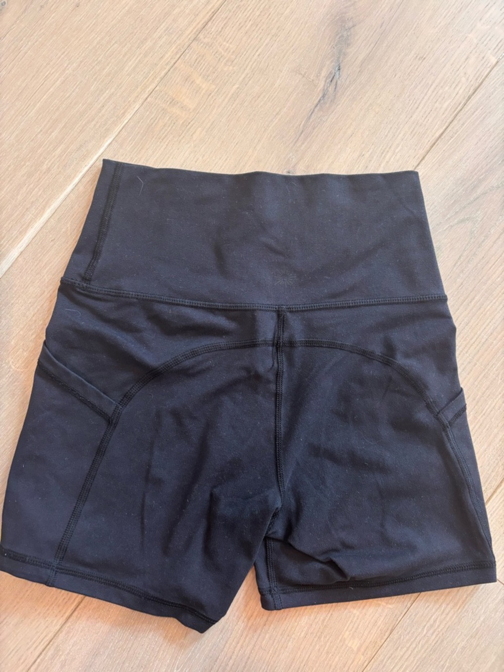 Athleta Black Biker Shorts w/ Pockets